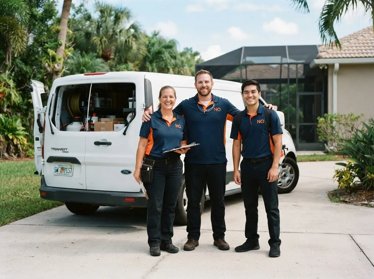 Blue Timber Pest Control pest control service team in Fort Myers, FL